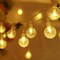 Perfect Holiday 20 LED CRACKLE BEADS STRING LIGHTS, INDOOR,WARM WHITE